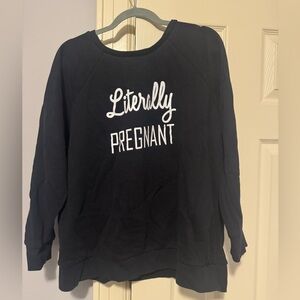 Motherhood Maternity Black Crew Neck Sweater